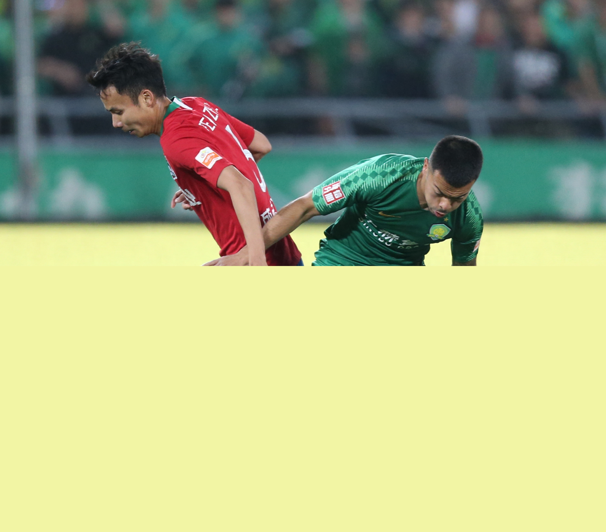 足球——中超：北京中赫國安勝河南建業(yè)