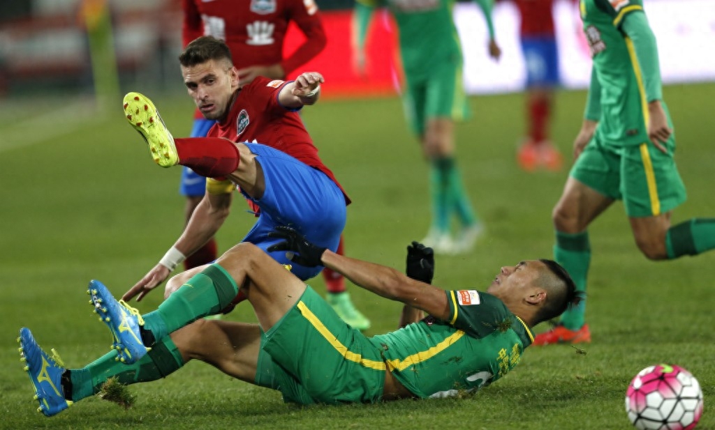 足球——中超：北京國安樂視對陣河南建業