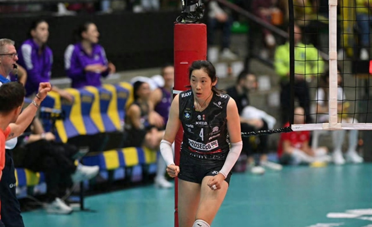 朱婷今晨砍下24分！科內(nèi)利亞諾2-3輸球，但是依然闖進(jìn)歐冠四強(qiáng)