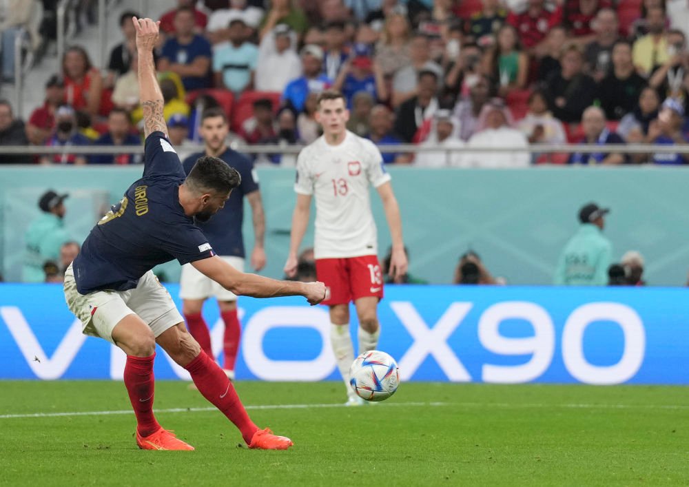 姆巴佩卡塔爾世界杯進球_吉魯法國隊史射手王_世界杯歷史射手榜