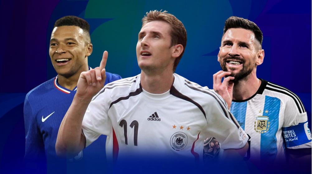 世界杯歷史進球排名_世界杯歷史射手榜排名_克洛澤世界杯進球紀錄