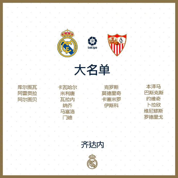 2019西甲聯賽皇家馬德里VS塞維利亞比賽時間_2019西甲聯賽皇家馬德里VS塞維利亞賽前分析_西甲聯賽皇馬賽程表