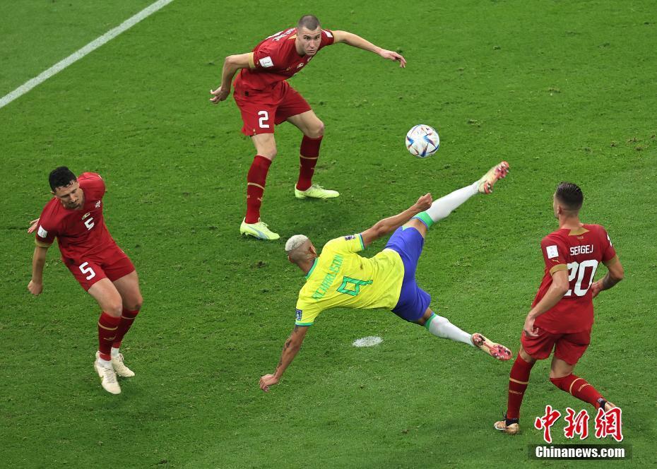 理查利森的倒鉤破門當選卡塔爾世界杯最佳進球