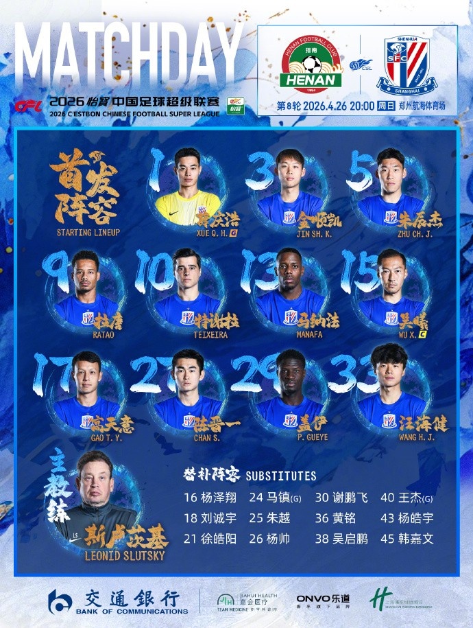 中超聯賽第8輪比賽結果_中超聯賽新聞_河南vs上海申花比賽詳情